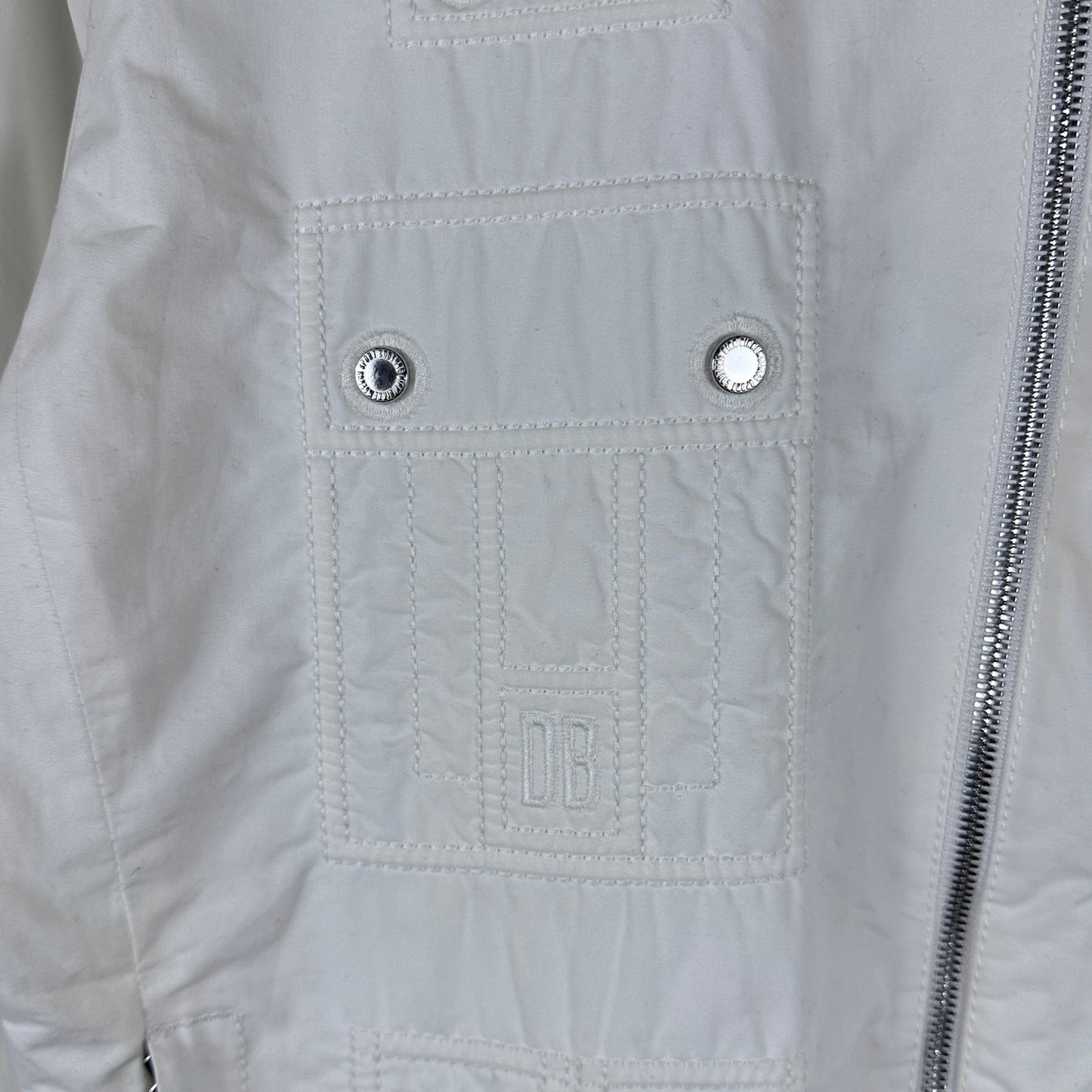 Dirk Bikkembergs S/S09 White Sports Couture Button Jacket