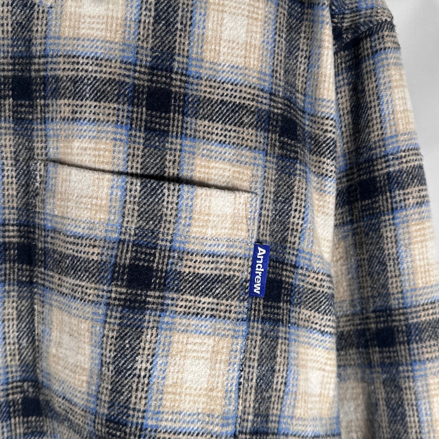 Andrew Miami Plaid Zipper Flannel
