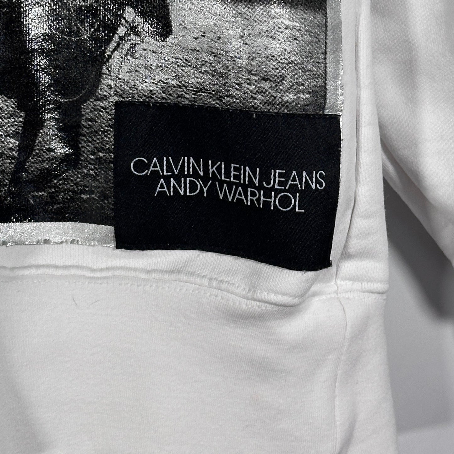 Calvin Klein x Andy Warhol RAF Simons White Photo Crewneck Sweatshirt