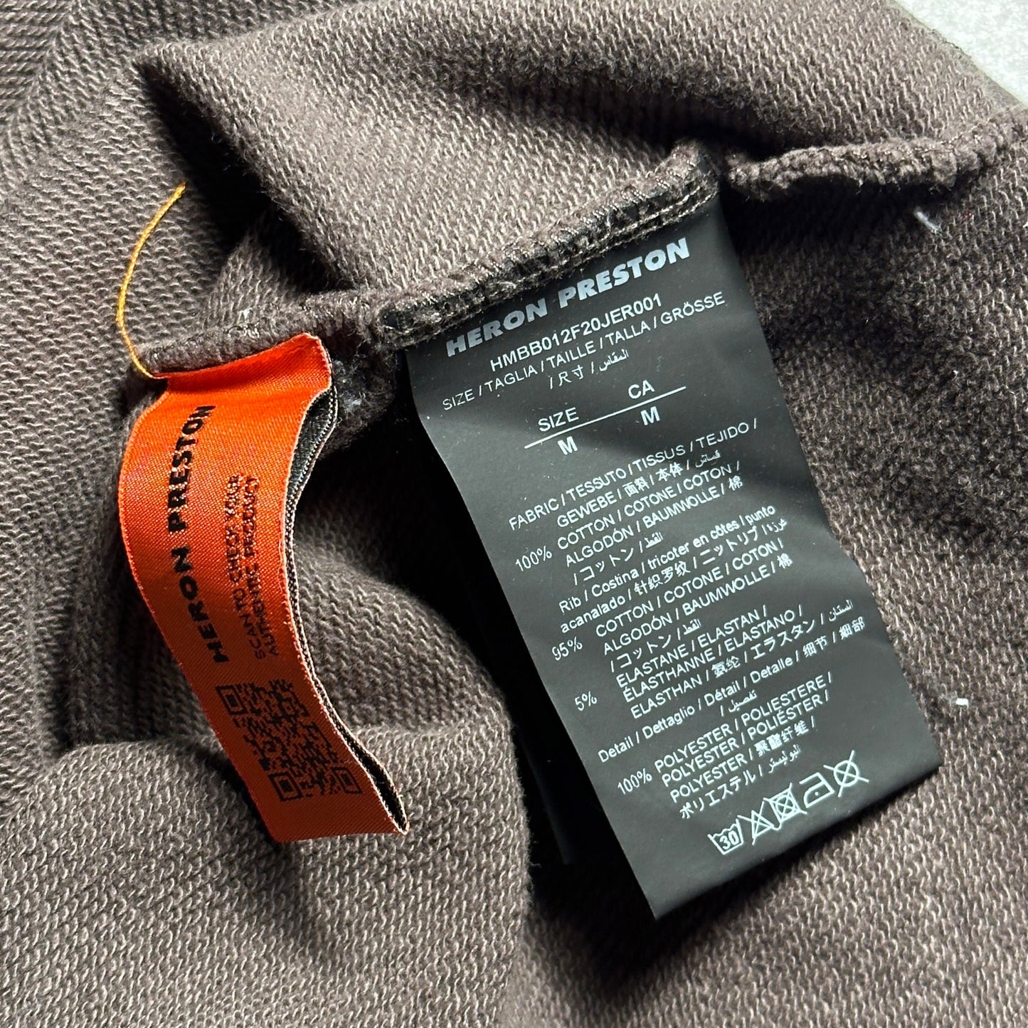 Heron Preston Brown Graphic Hoodie