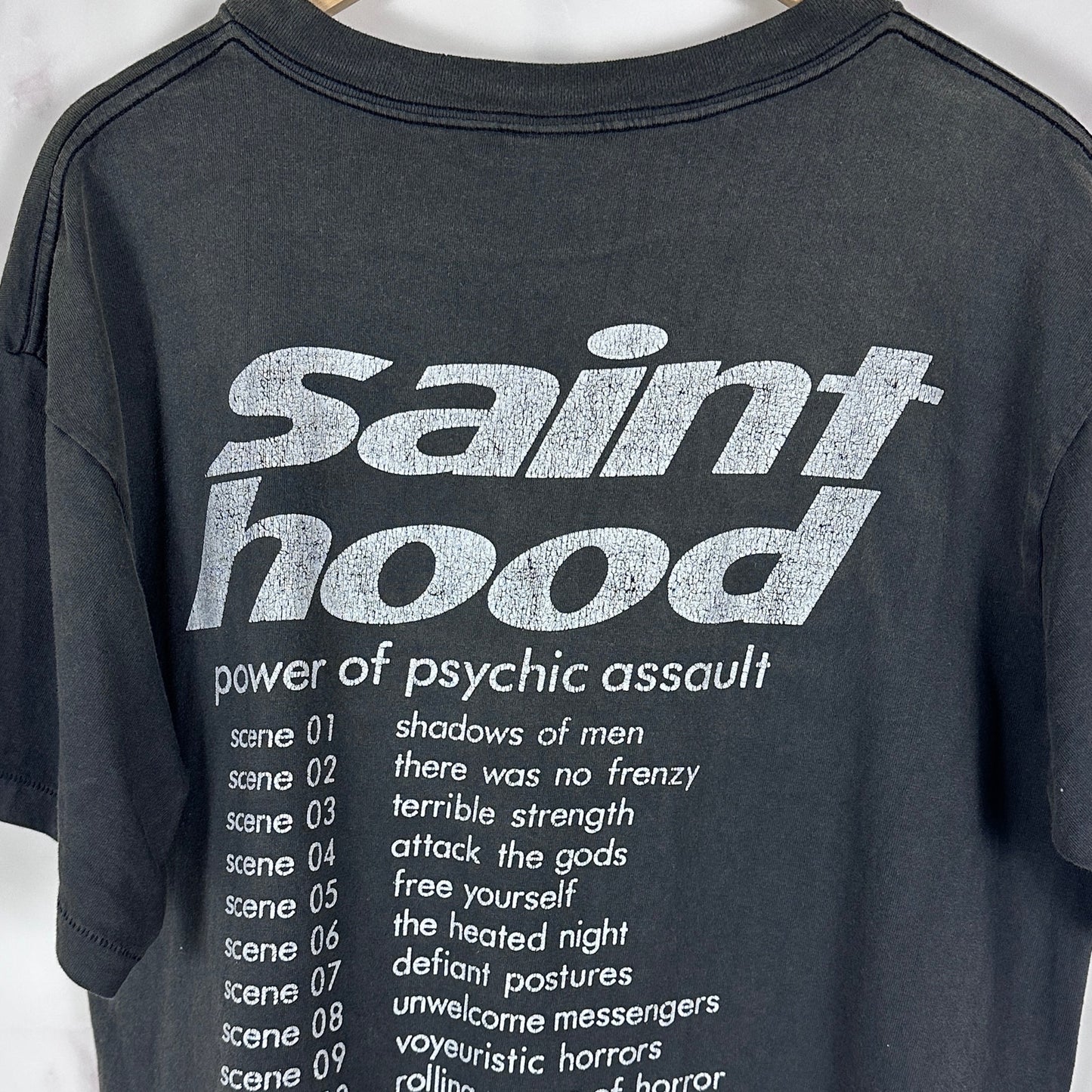 Saint Michael x Neighborhood ‘Saint Hood’ Grey Motorcycle Tee