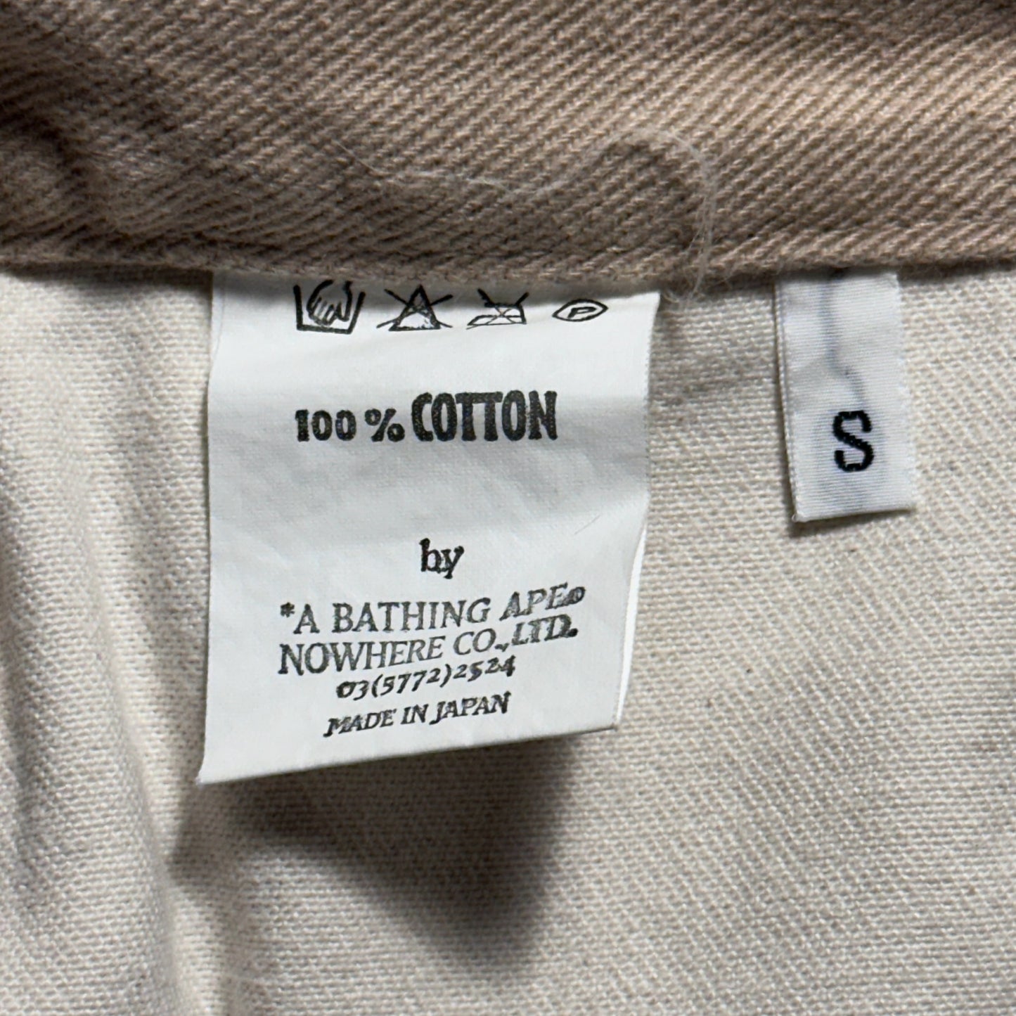 Bape Tan Double Knee Denim Work Pants