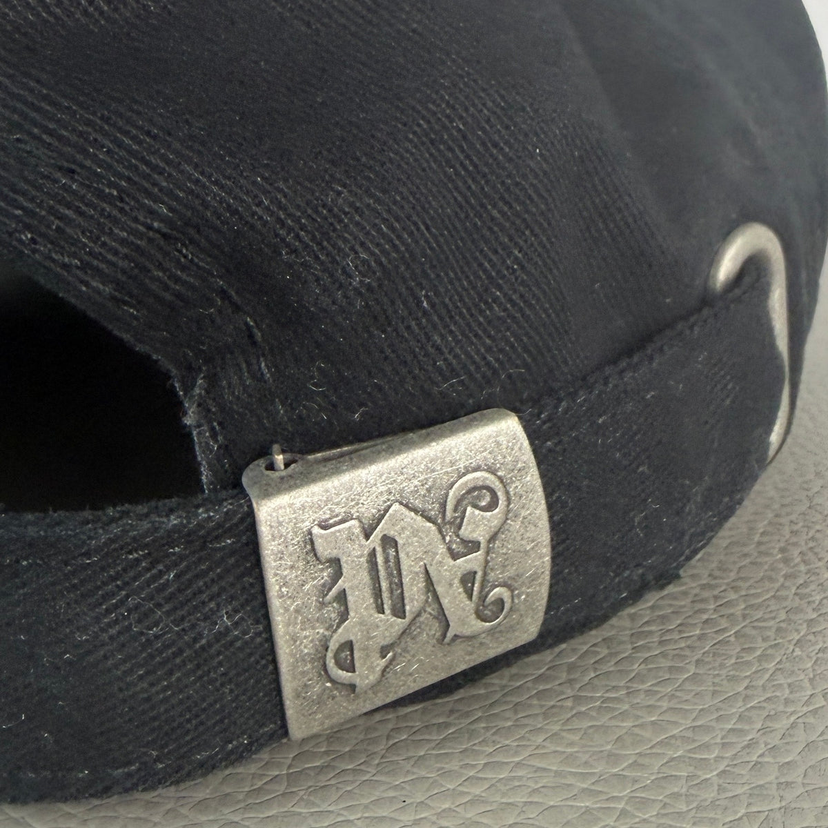 Palm Angels Black Embroidered Logo Baseball Cap