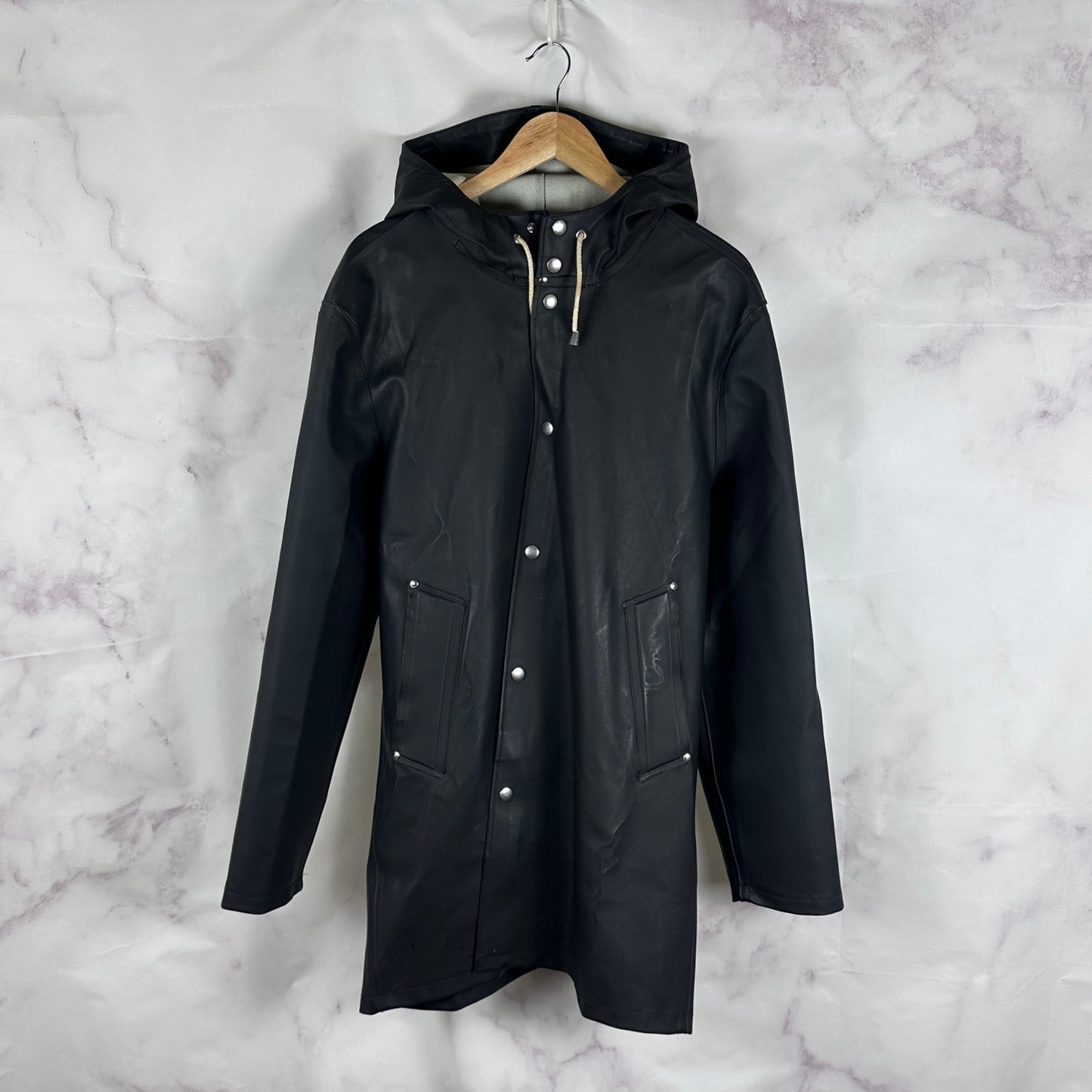 Stutterheim Black Stockholm Rain Coat