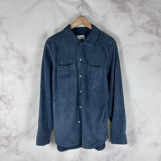 Aime Leon Dore F/W22 Blue Grey Suede Shirt