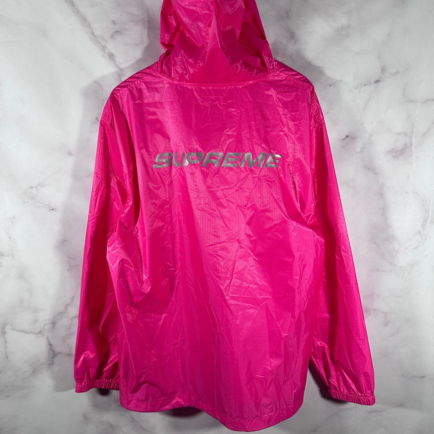 Supreme F/W17 Pink Packable Ripstop Pullover & Bag