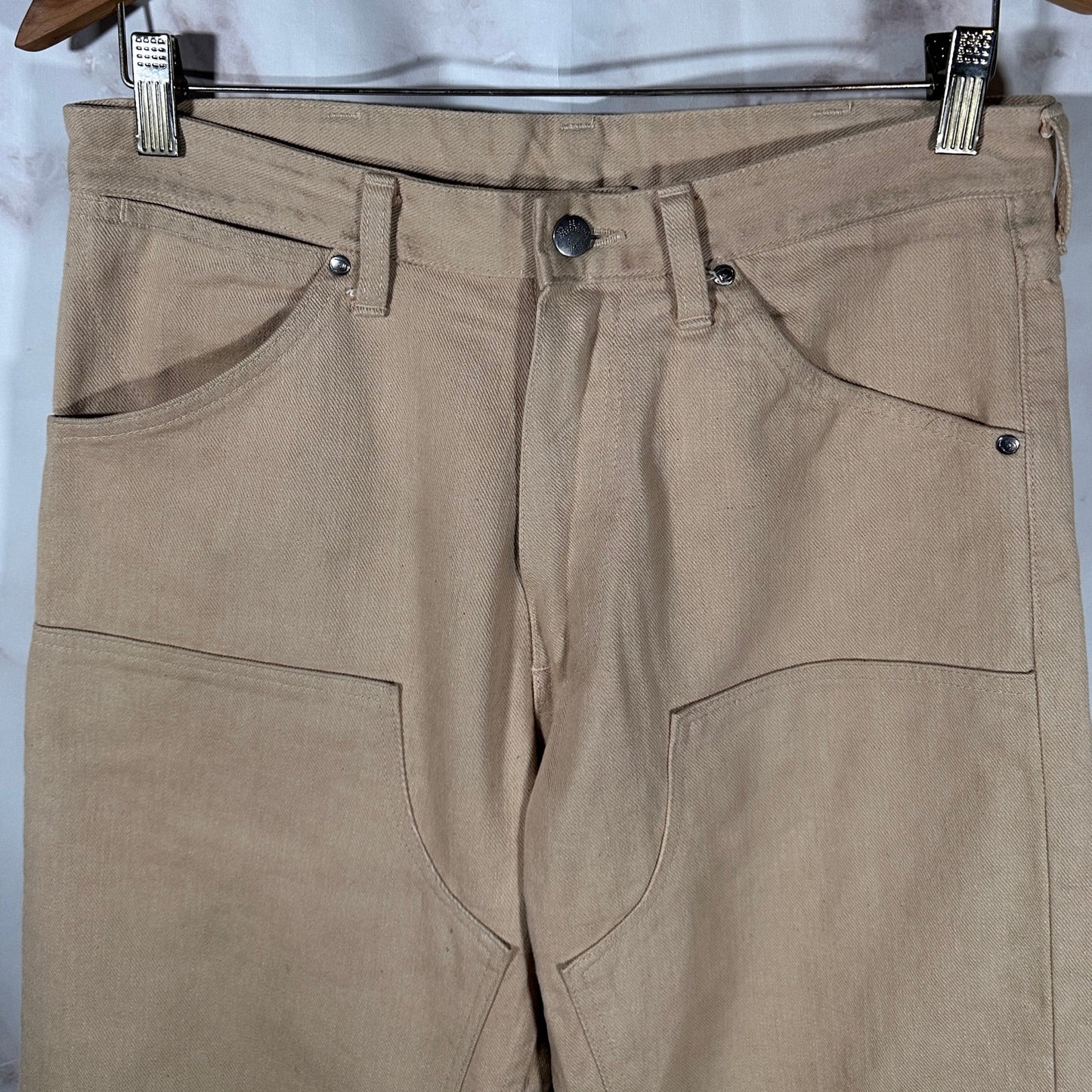 Bape Tan Double Knee Denim Work Pants