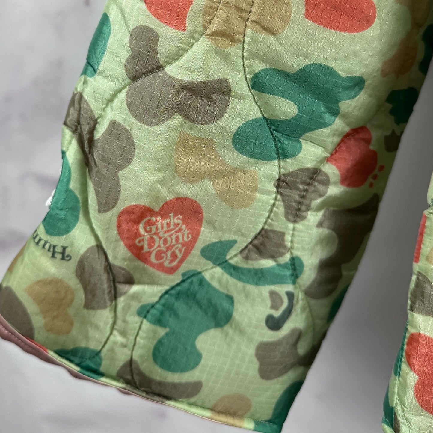 Human Made x Girls Don’t Cry Green Heart Camo Jacket