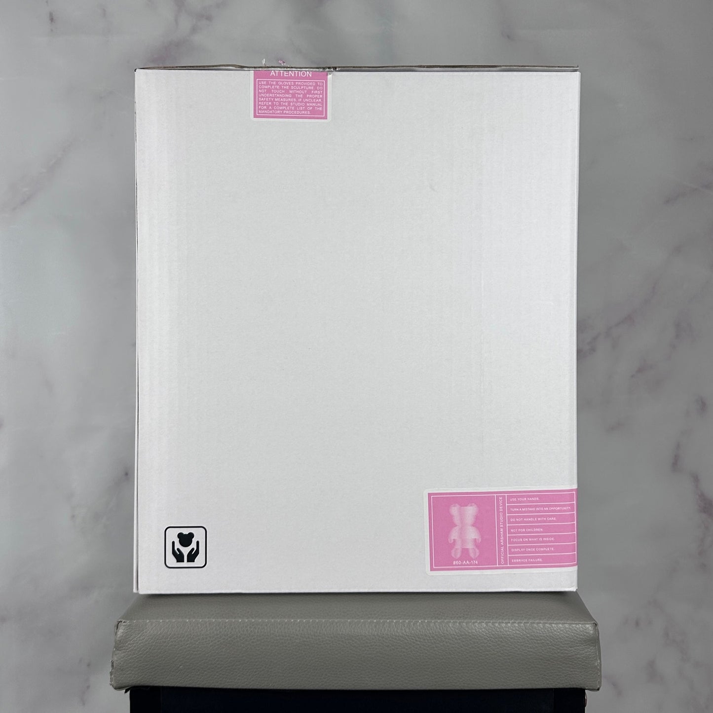 Daniel Arsham Pink Cracked Bear Figure
