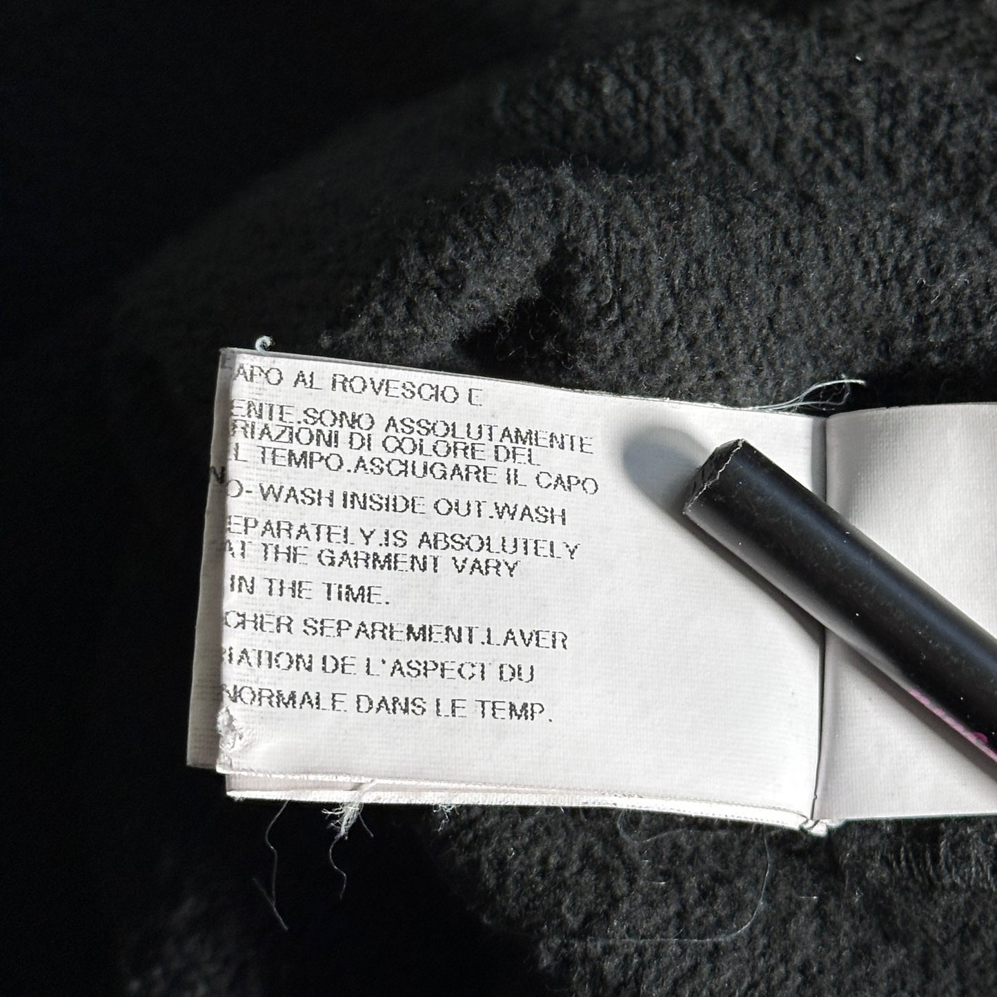 Rick Owens DRKSHDW Black Long Asymmetrical Crewneck