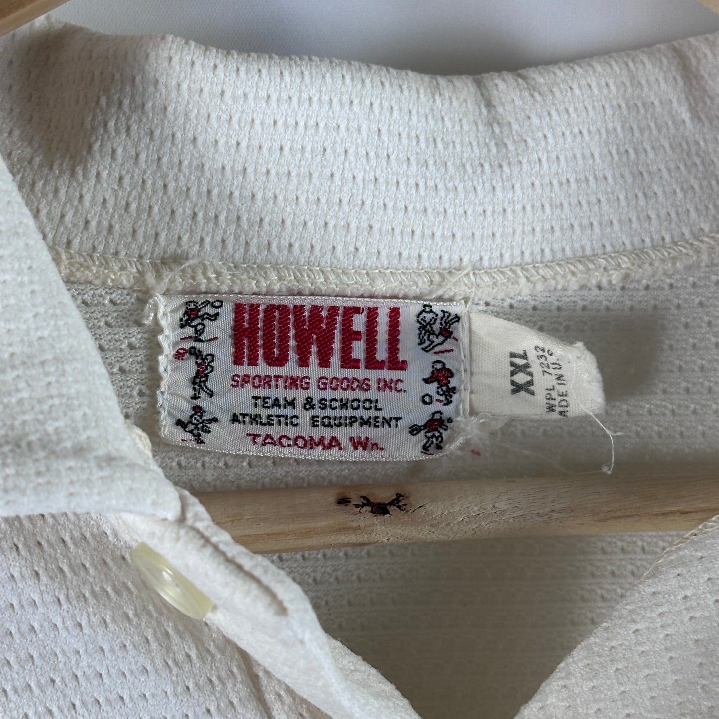Vintage 60’s Howell White Jersey Polo Shirt