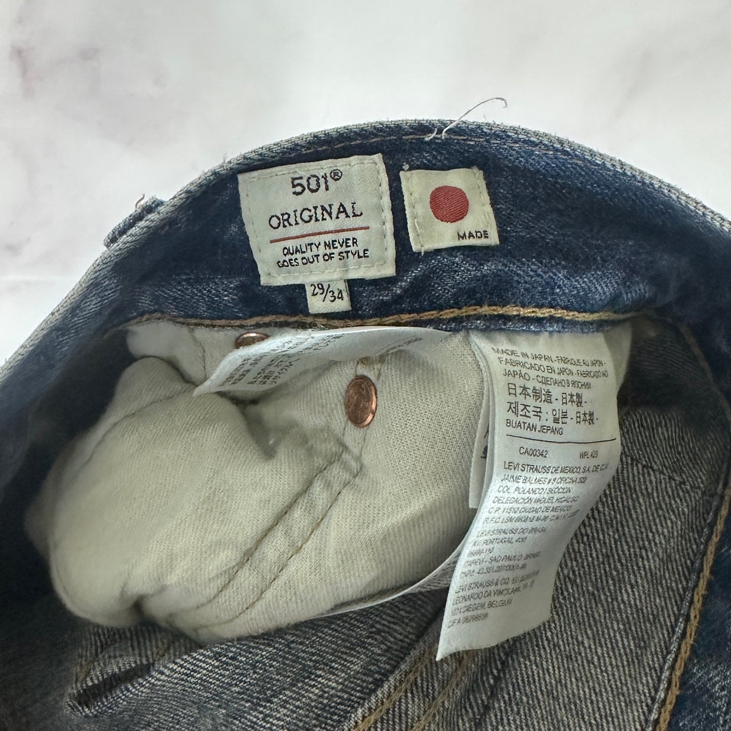 Levi’s Made & Crafted Selvedge Patchwork Repaired 501 Denim