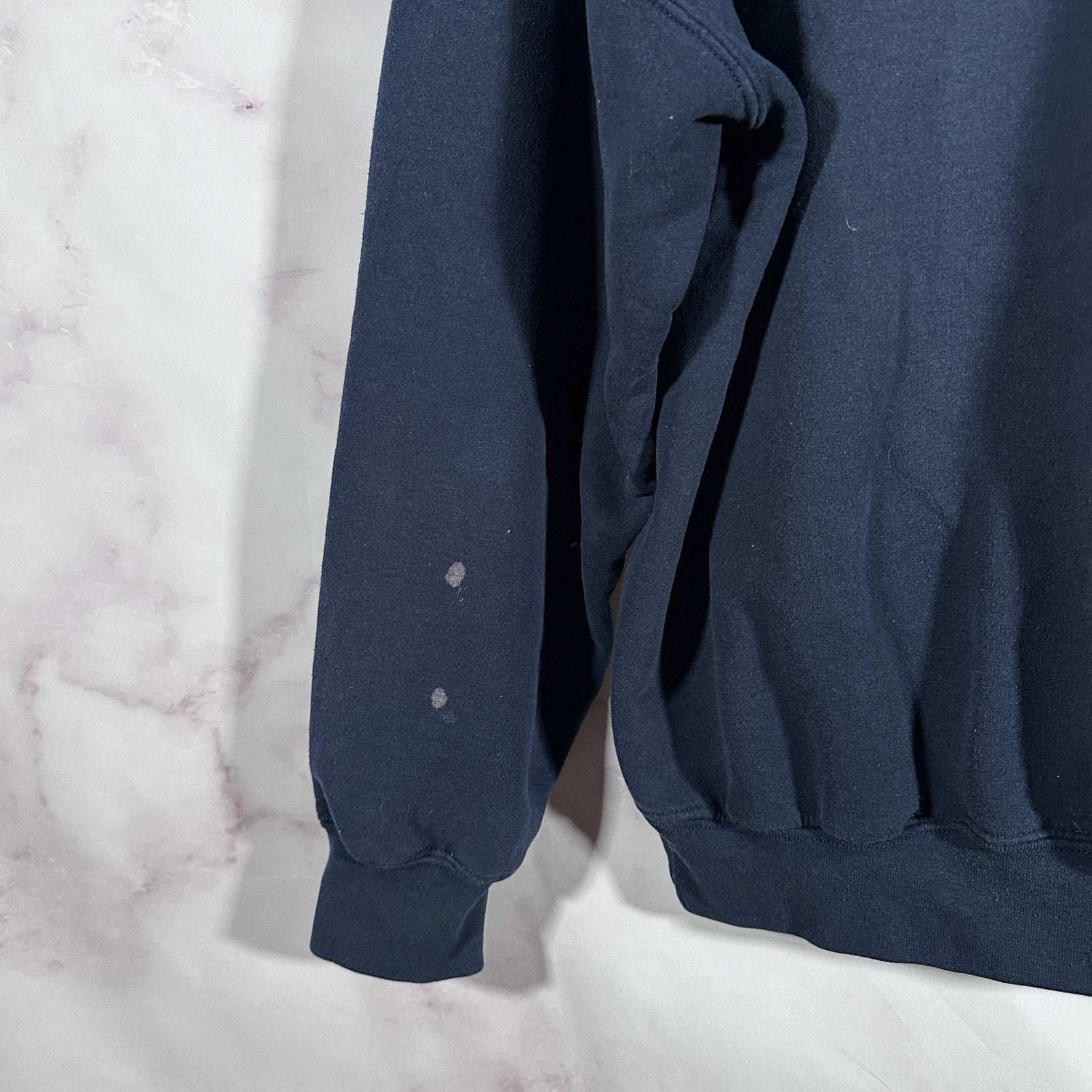 Oasis Y2K Navy Box Logo Hoodie