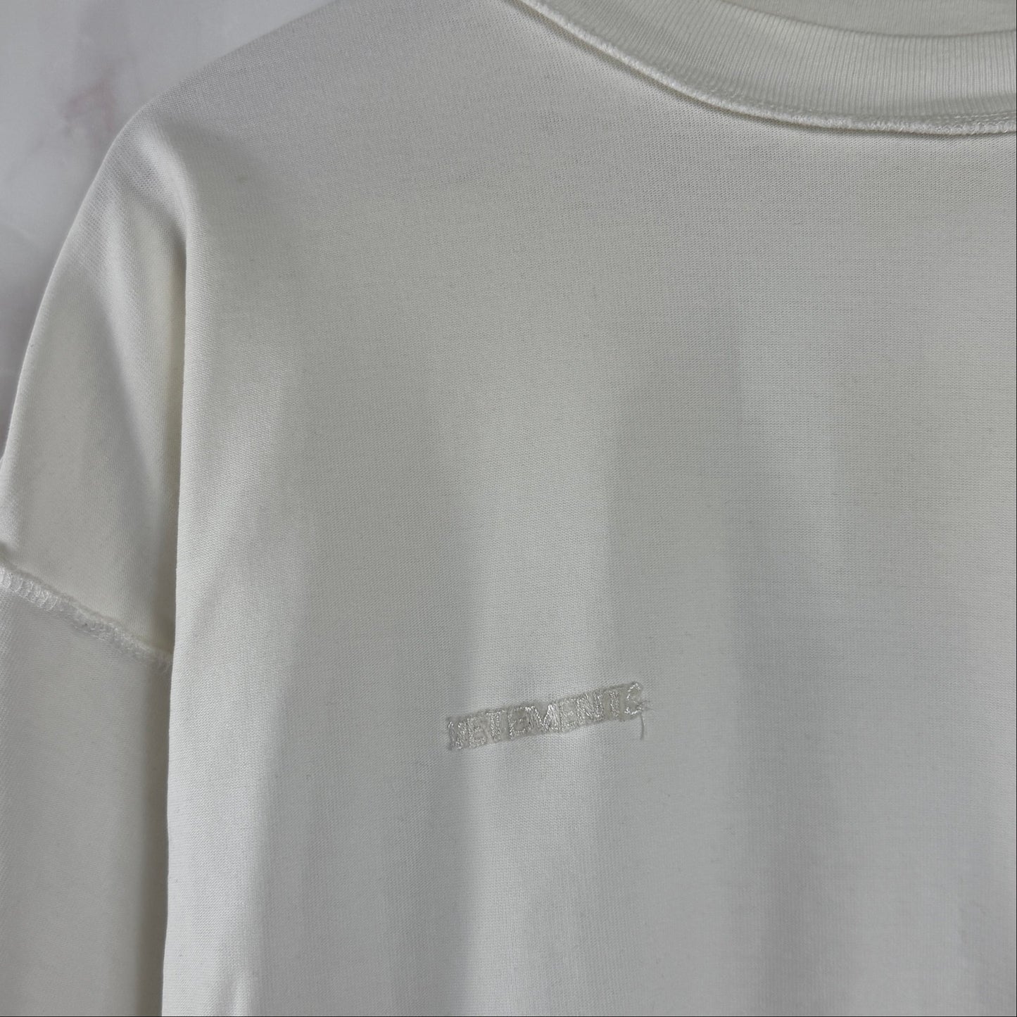 Vetements DHL Inside Out White Label Tee