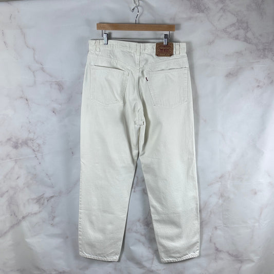 Vintage 90s Levi’s 550 White Relaxed Fit Denim