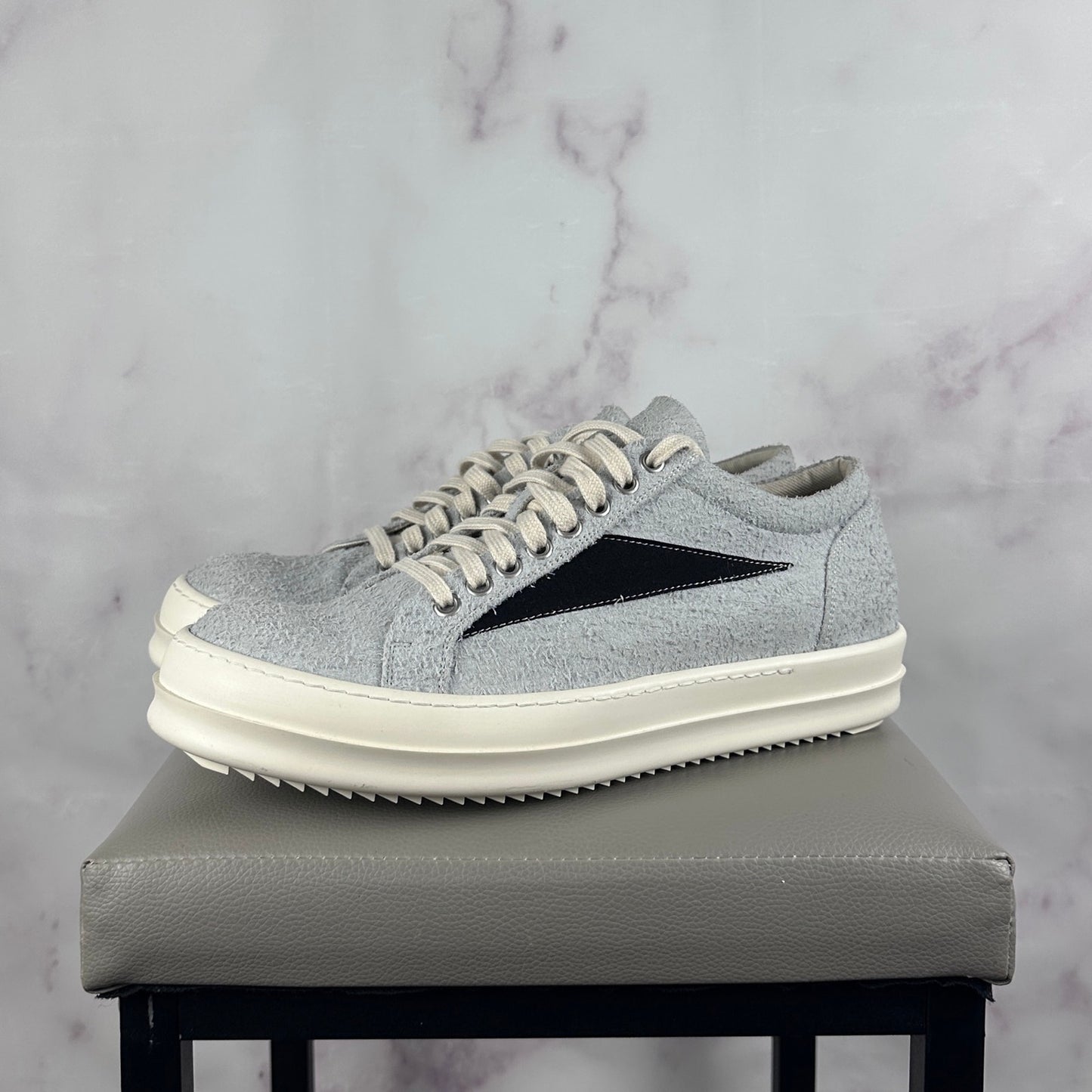 Rick Owens DRKSHDW Vintage Sneaker Oyster/Black Suede Low