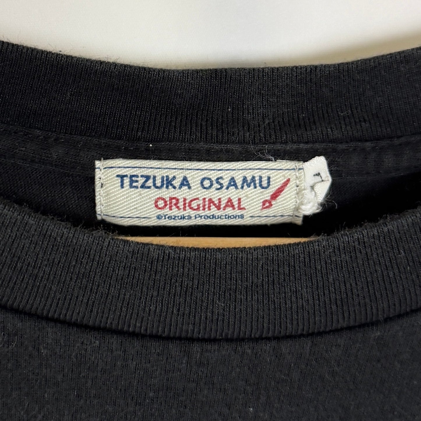 Vintage Tezuka Osamu Astroboy Holographic Black Tee