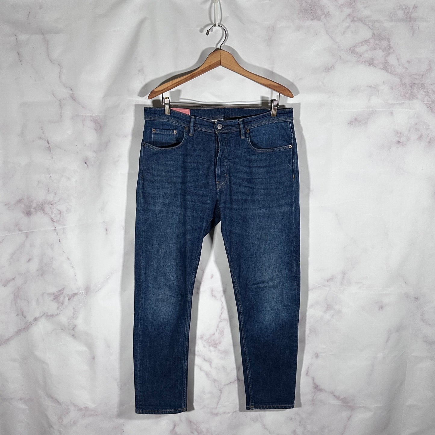 Acne Studios Bla Konst River Dark Blue Tapered Denim