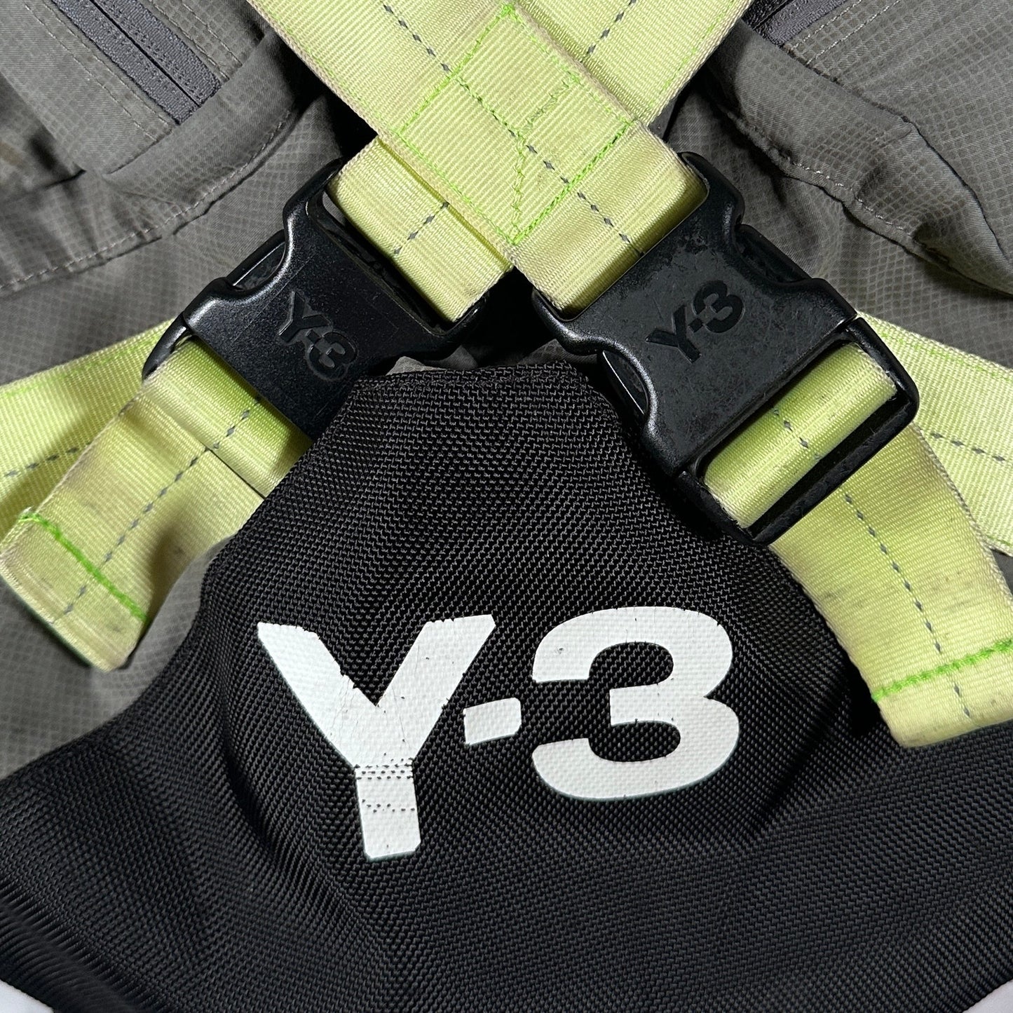 Y-3 Yohji Yamamoto x Adidas Grey Strap Backpack