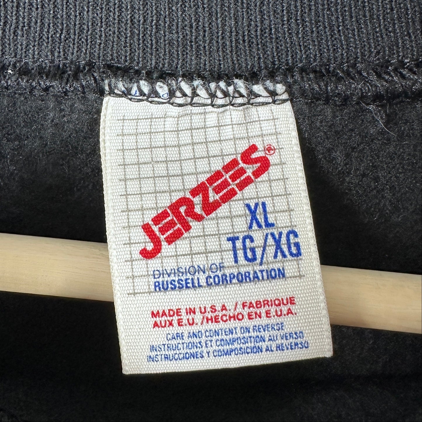 Vintage 90s Jerzees Black Crewneck Sweatshirt