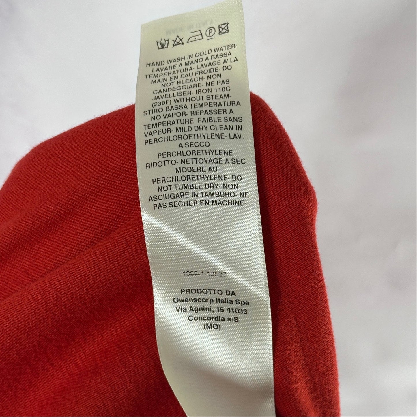 Rick Owens F/W19 Larry Mainline Cardinal Red Legaspi Tee