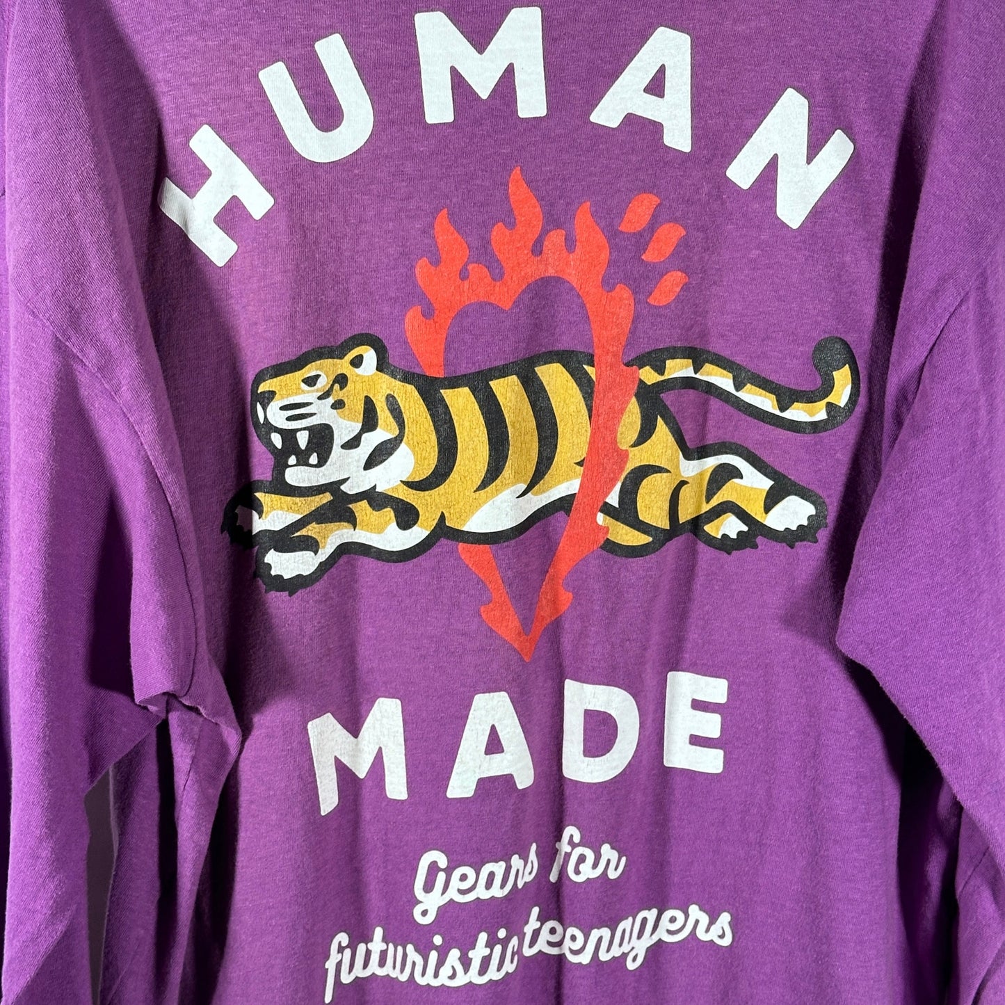 Human Made Purple Tiger Heart Longsleeve