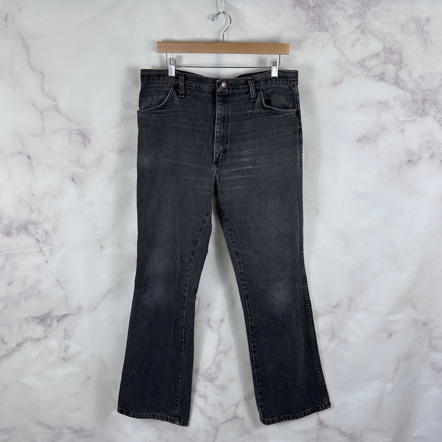 Vintage Rustler Grey Flare Denim