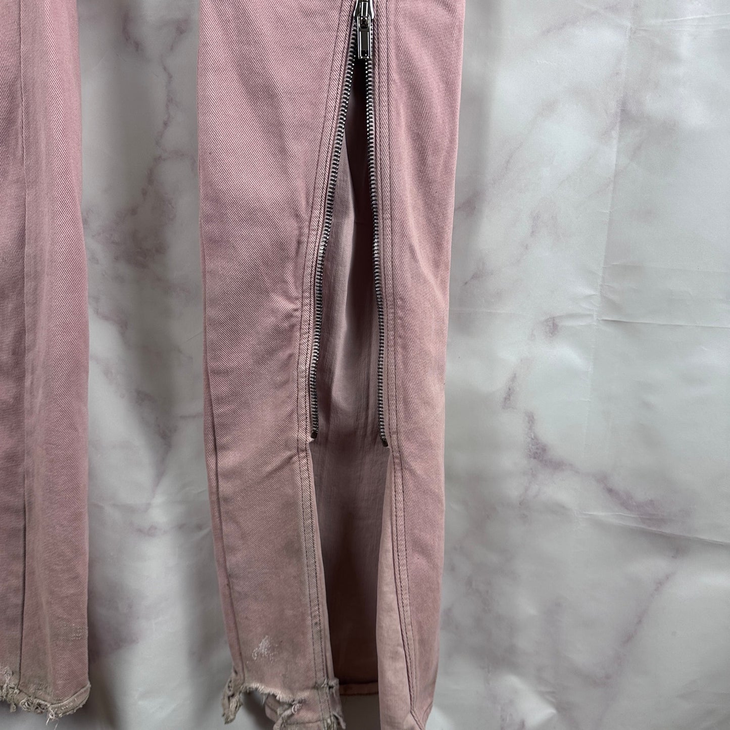 Rick Owens DRKSHDW S/S23 Edfu Bolan Banana Cut Faded Pink Denim