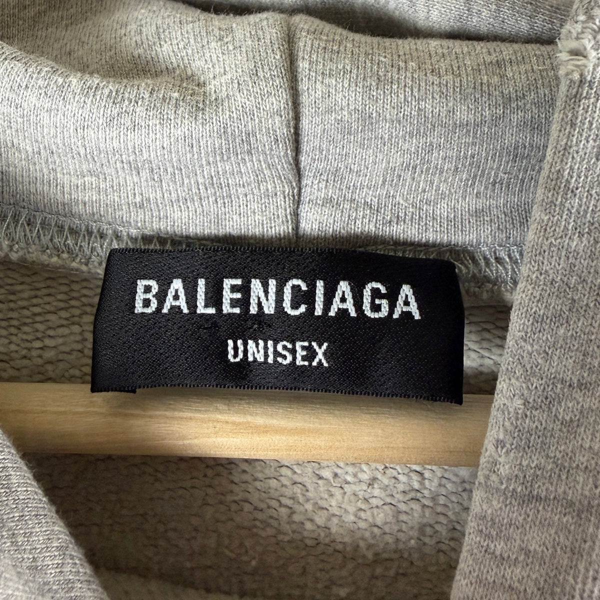 Balenciaga 90/10 Grey Distressed Hoodie