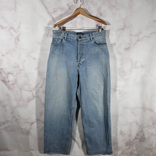 Balenciaga Light Wash Baggy Denim