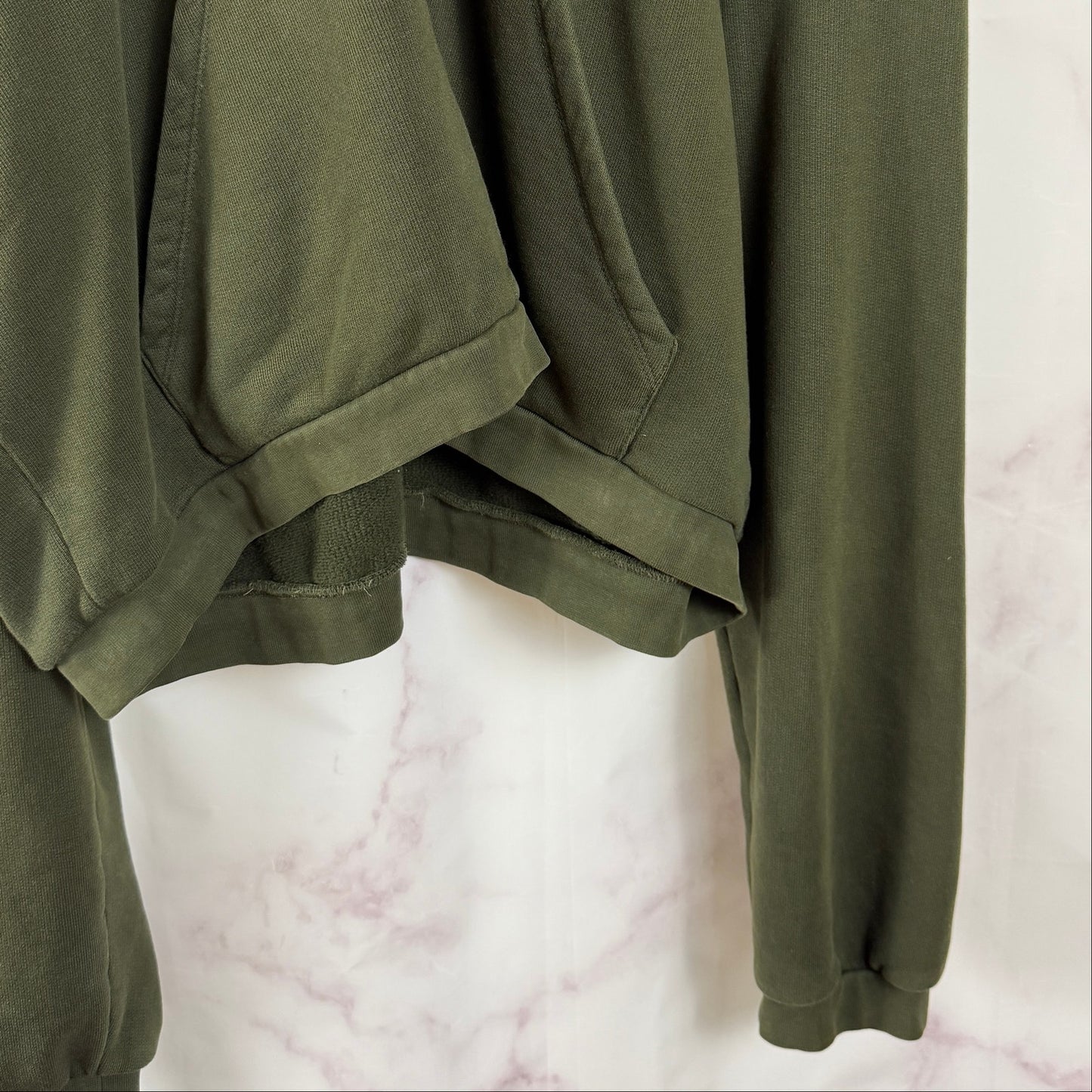 Greg Ross Green Heavyweight Zip-Up Hoodie