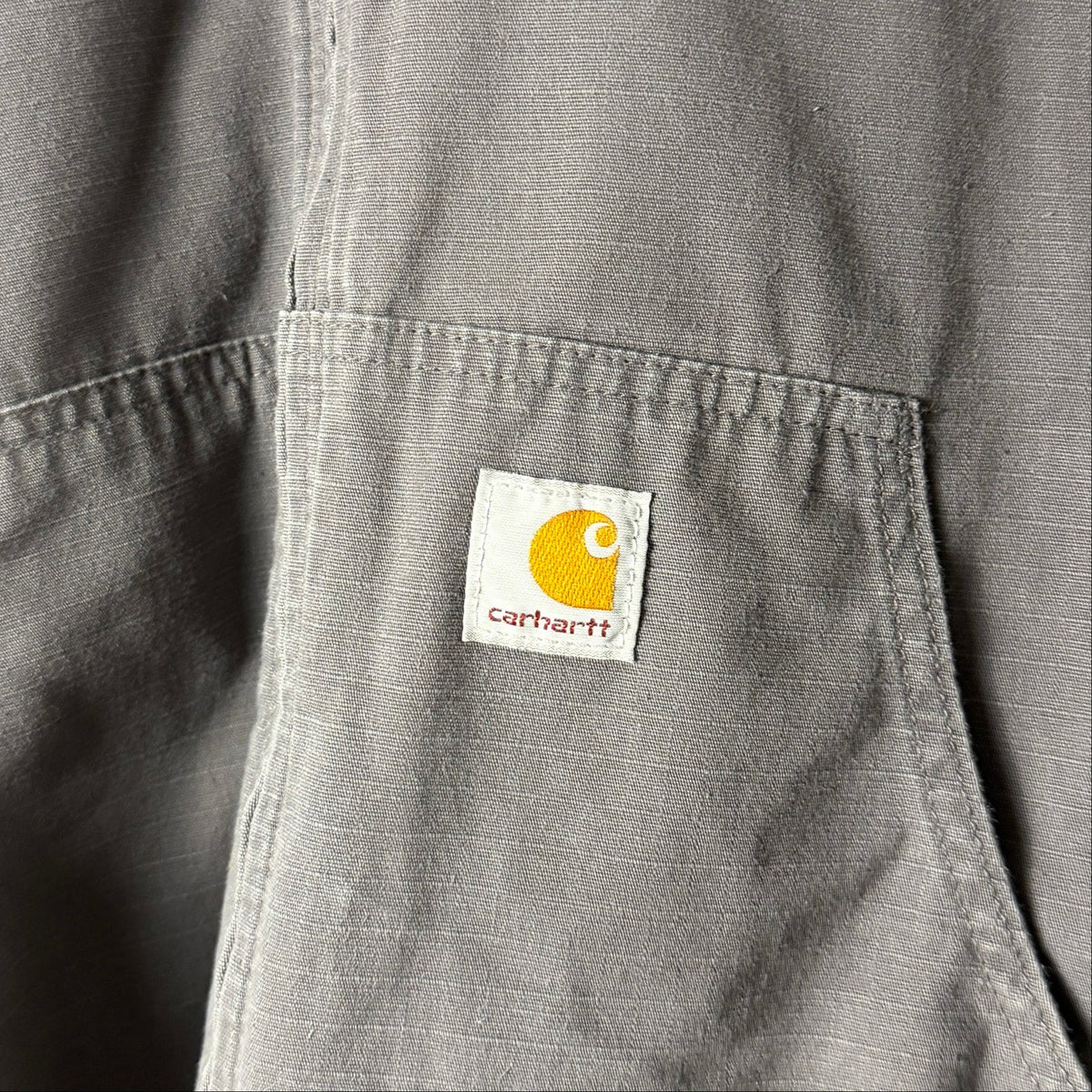 Carhartt Grey Ripstop Hooded Jacket
