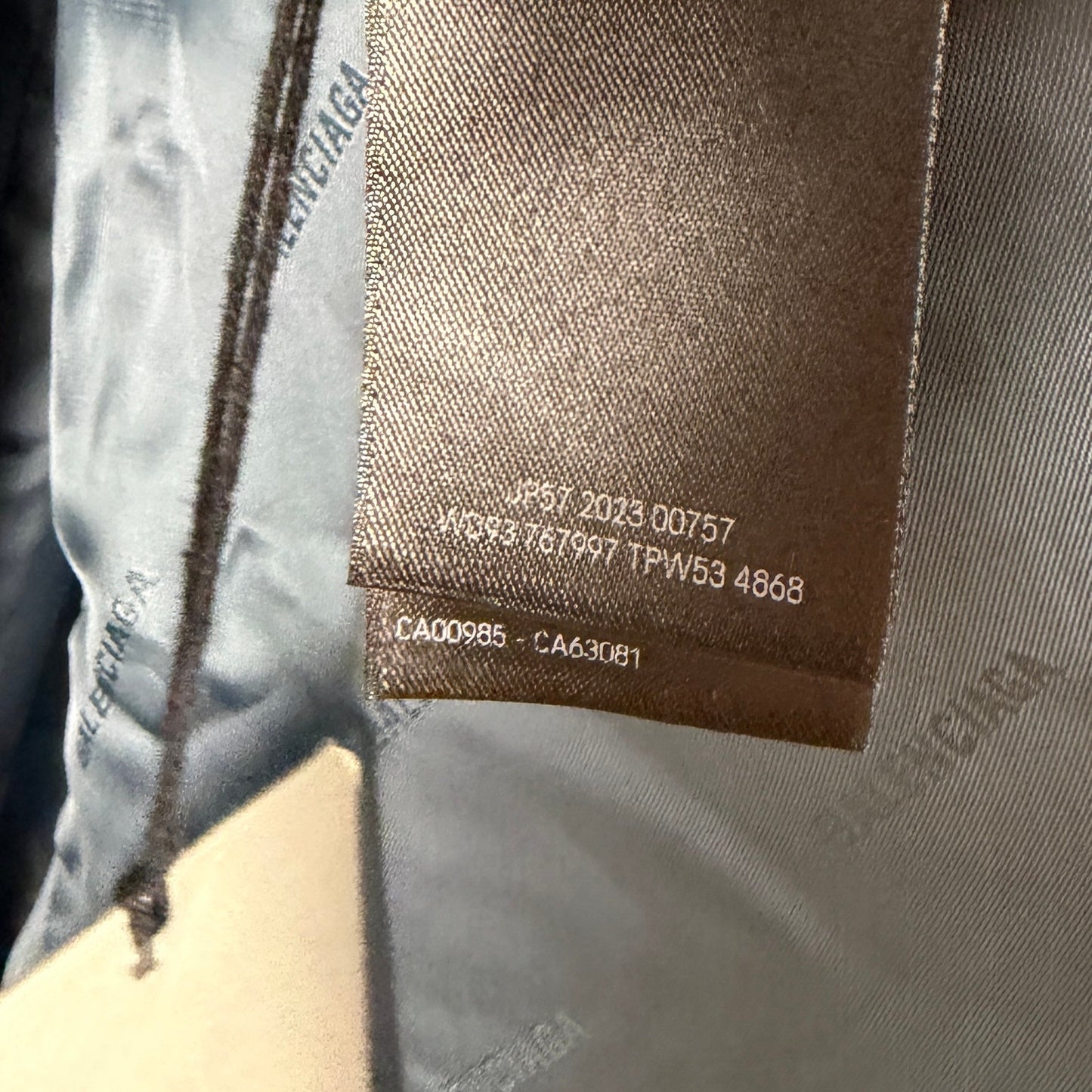 Balenciaga Washed Japanese Denim Blondie Blazer