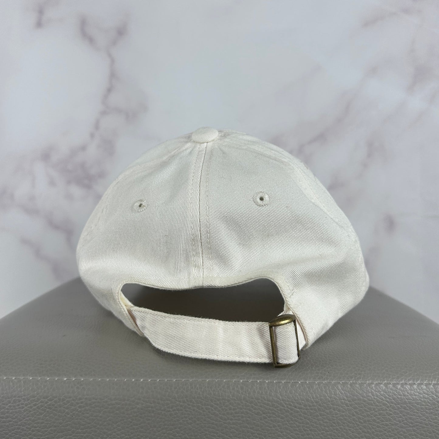 Marithe Francois Girbaud White Embroidered Dad Hat