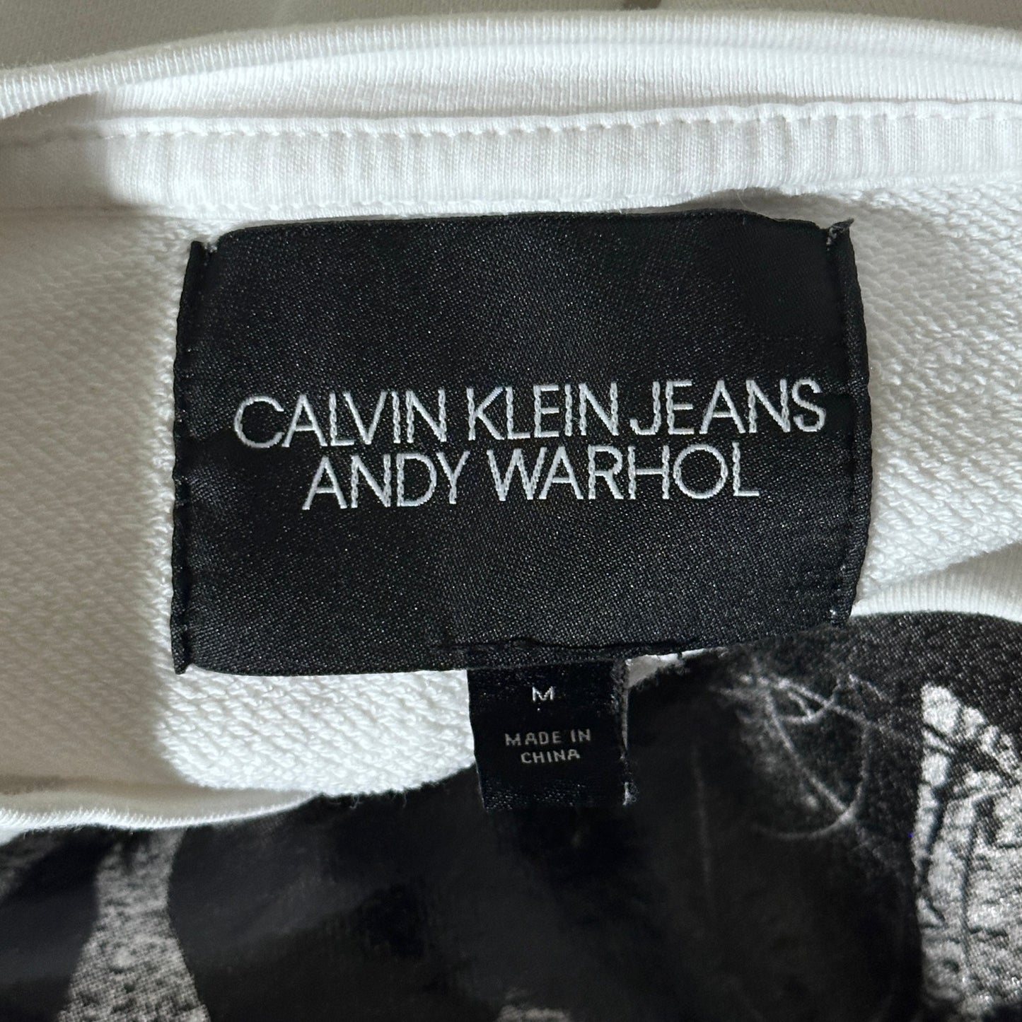 Calvin Klein x Andy Warhol RAF Simons White Photo Crewneck Sweatshirt