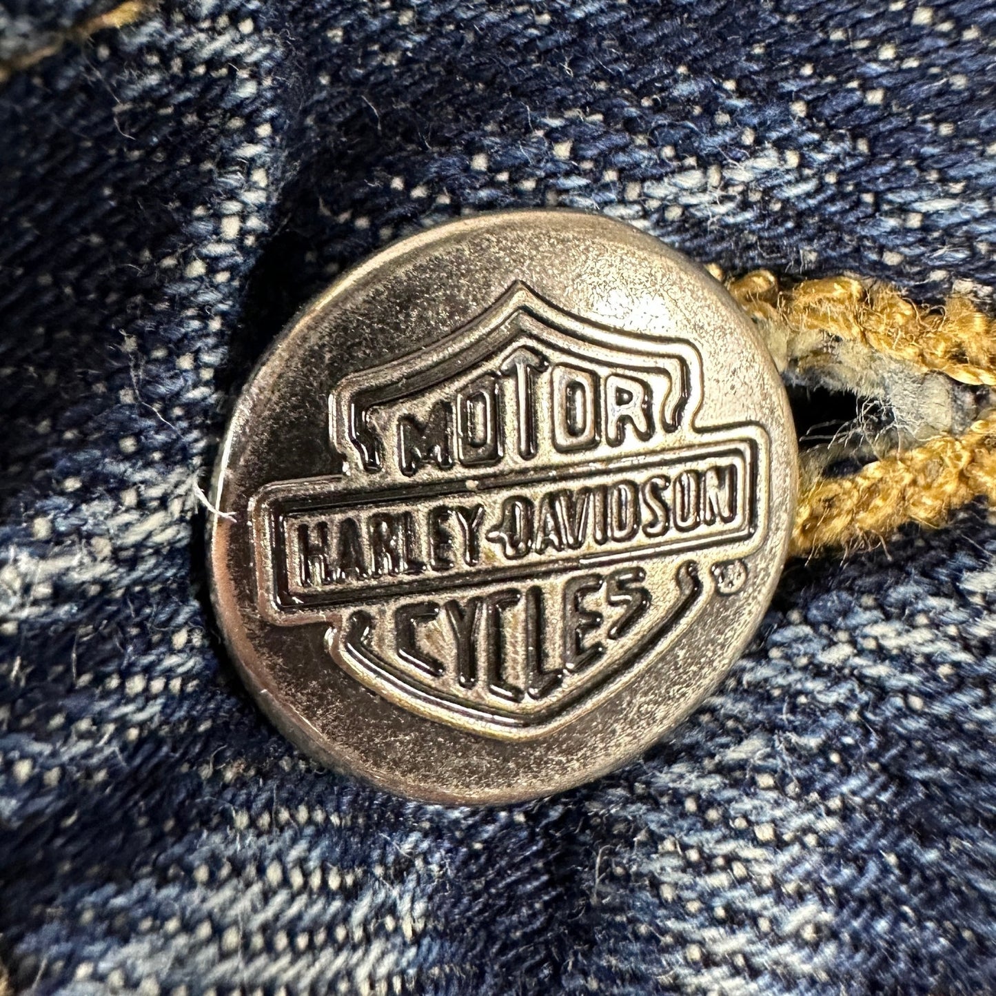 Vintage Harley Davidson Straight Blue Denim