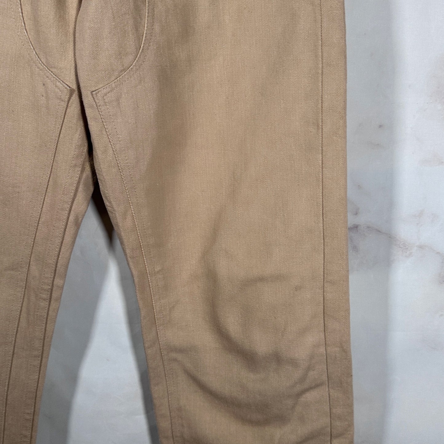 Bape Tan Double Knee Denim Work Pants
