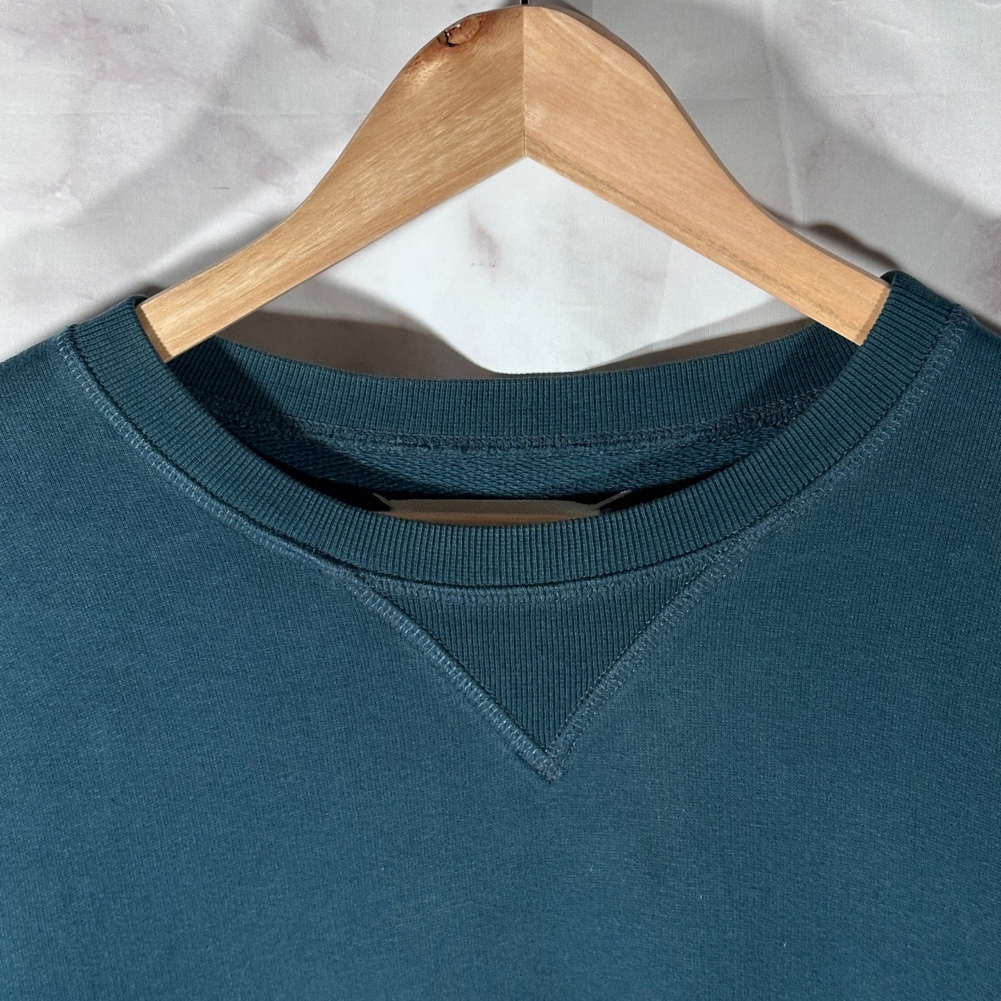 Maison Margiela Blue Elbow Patch Crewneck