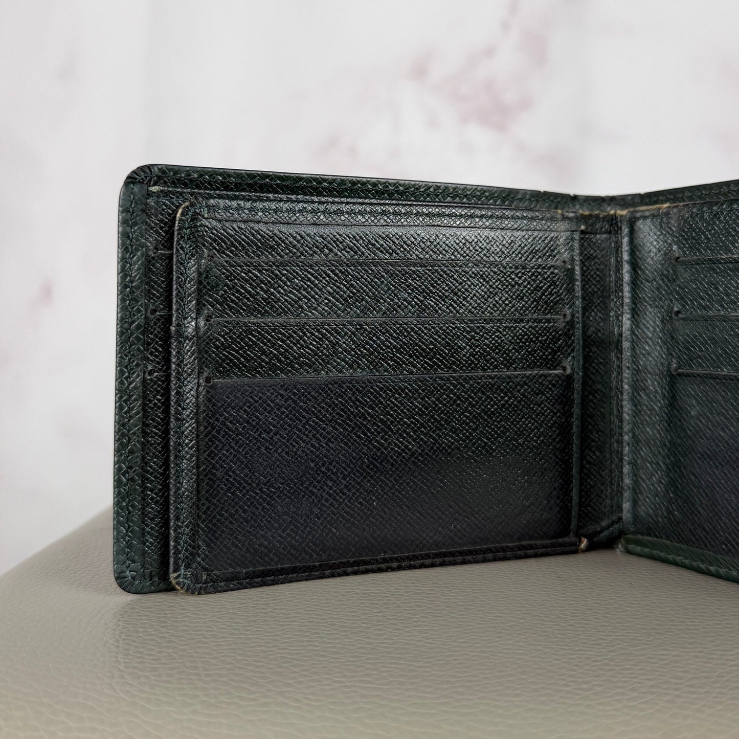 Louis Vuitton Green Epi Bifold Wallet