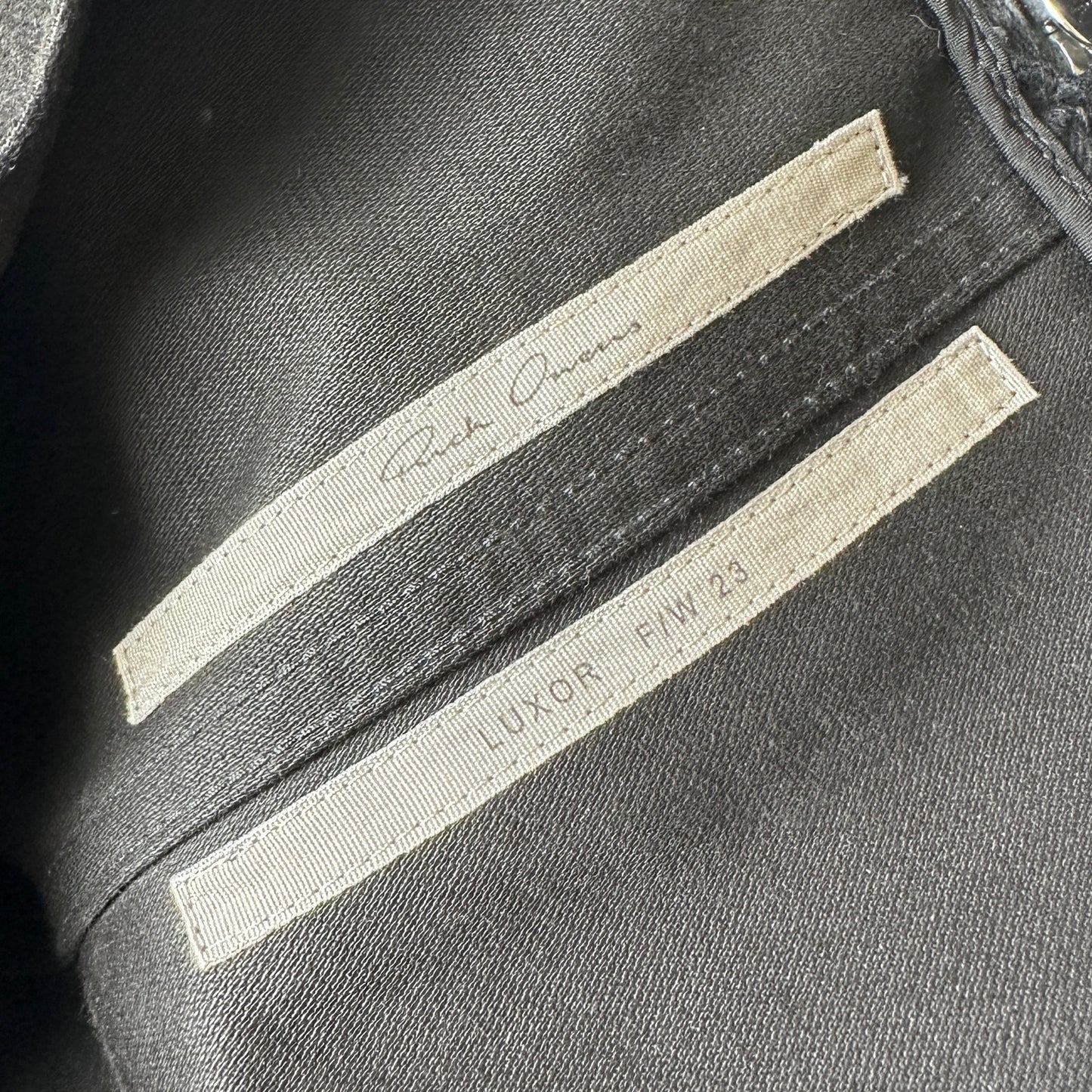 Rick Owens F/W23 Luxor Black Bolan Banana Pants