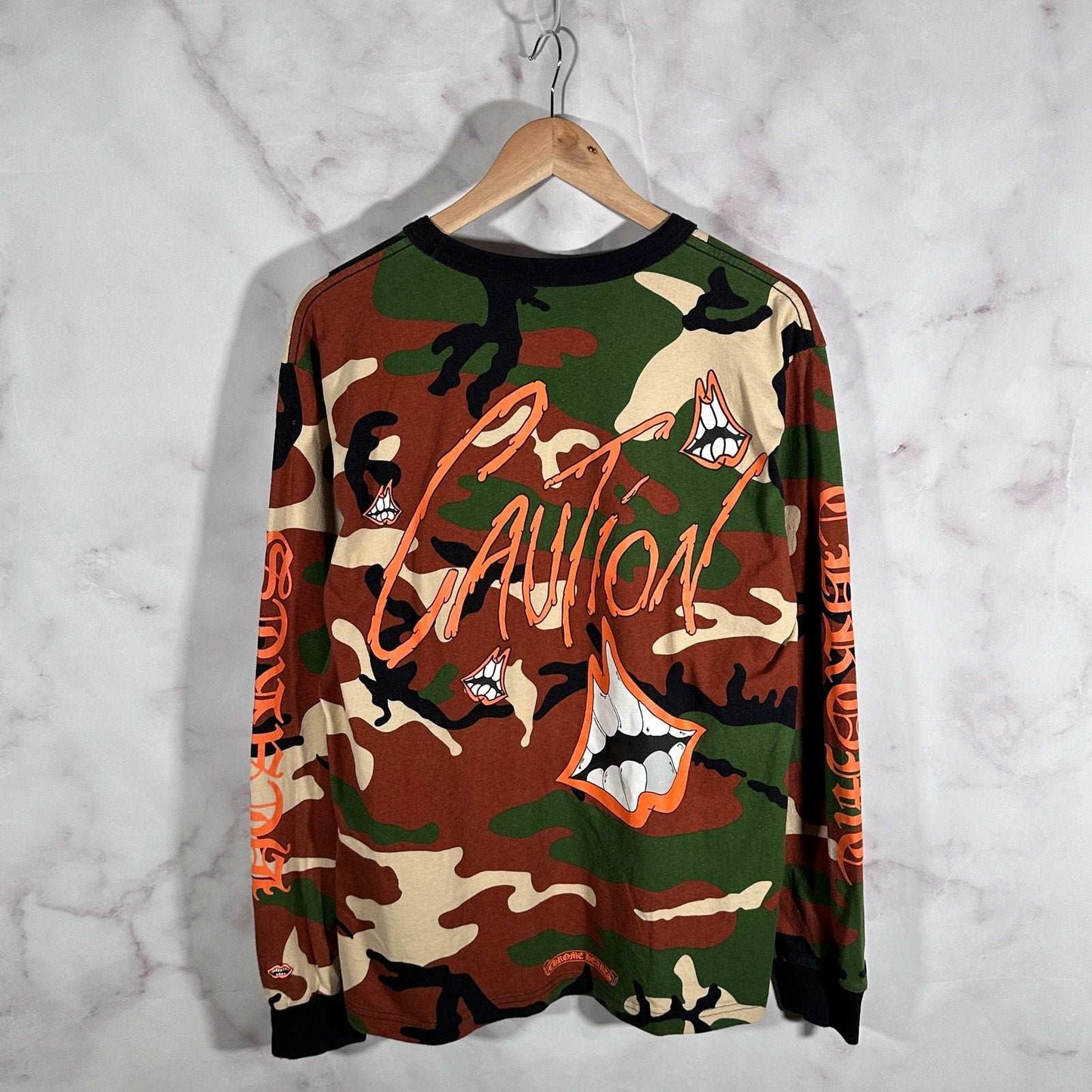 Chrome Hearts Matty Boy Camo ‘Caution’ Longsleeve