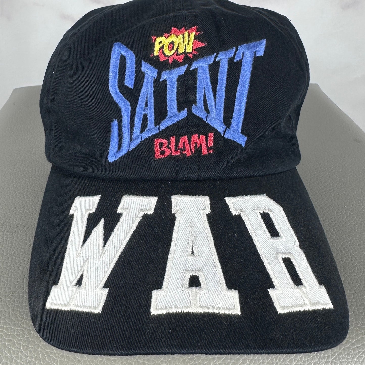 Saint Michael A/W21 Black ‘WAR’ Comic Hat