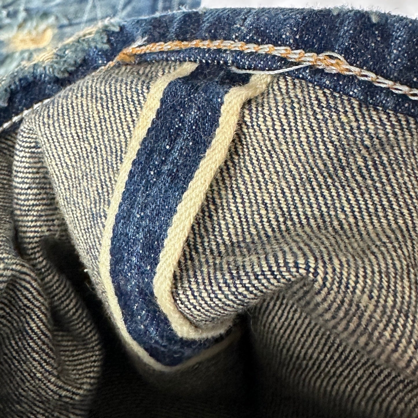 Vintage Japanese Sanforized Repaired Selvedge Wrangler Big BenDenim Jeans