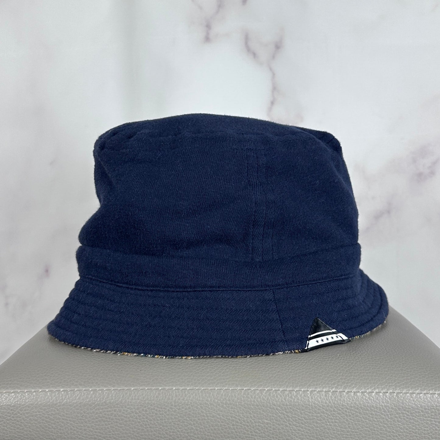 Sublime Japanese Knit Navy Bucket Hat