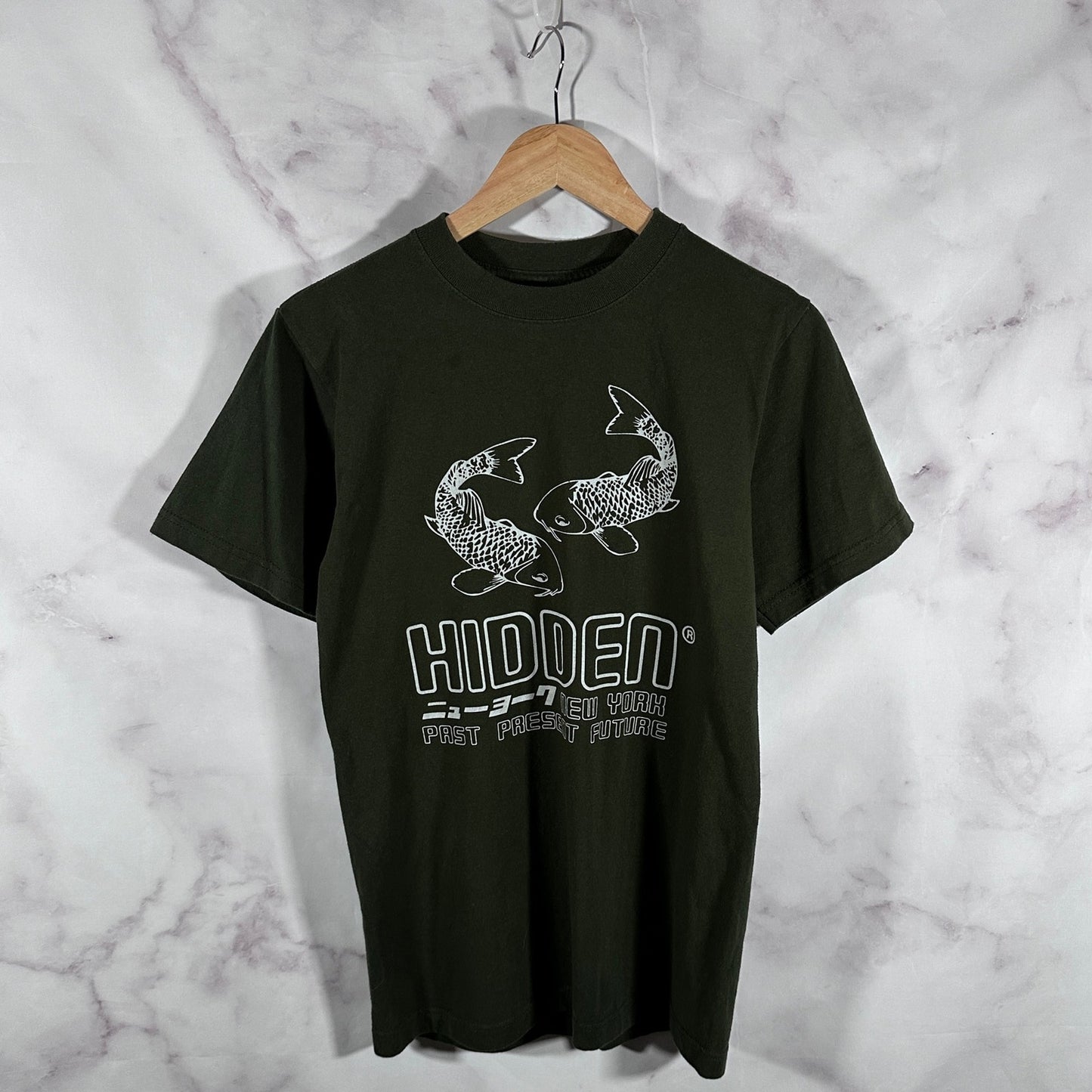 Hidden NY Green Koi Fish Tee