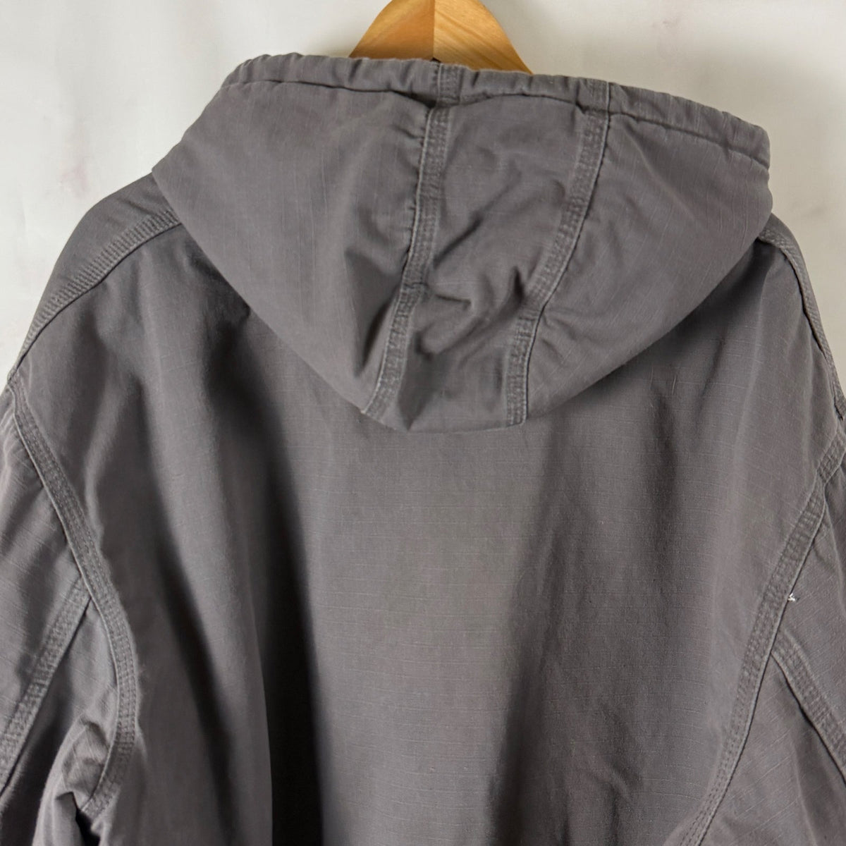 Carhartt Grey Ripstop Hooded Jacket