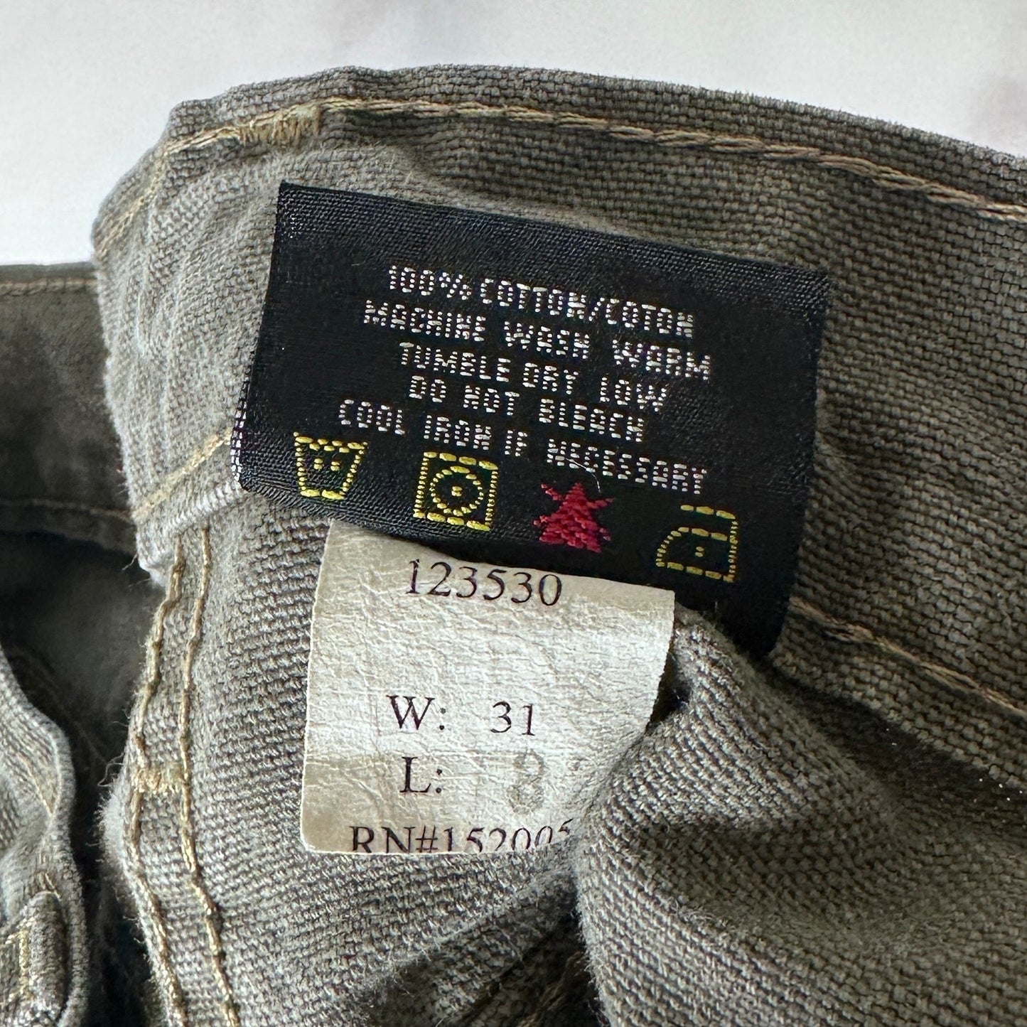 Prison Blue Grey Double Knee Work Pants