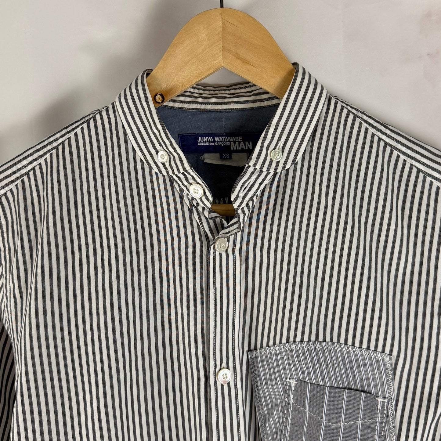 Junya Watanabe Comme des Garcons MAN Patchwork Striped Shirt