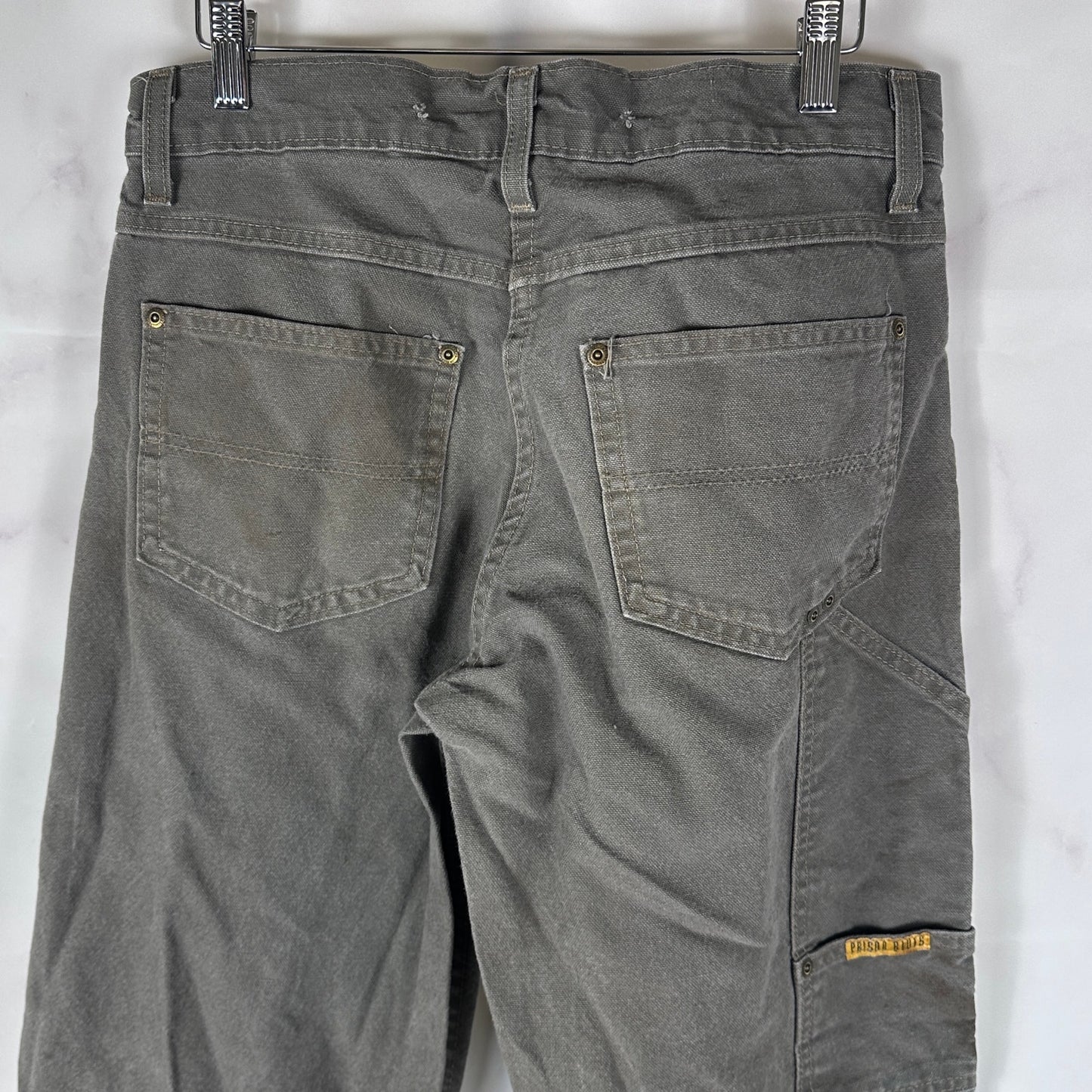 Prison Blue Grey Double Knee Work Pants