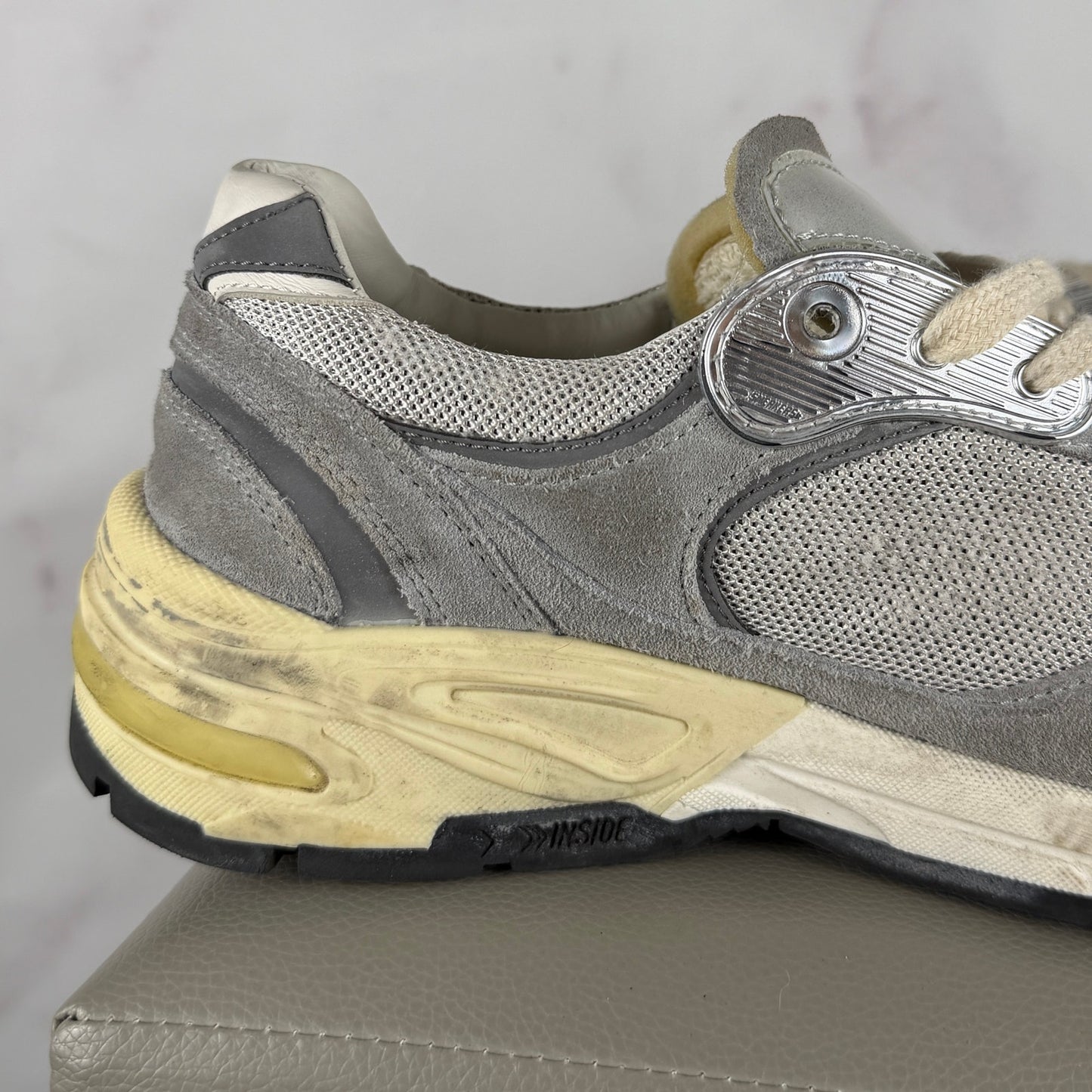 Golden Goose Dad Star Running Grey